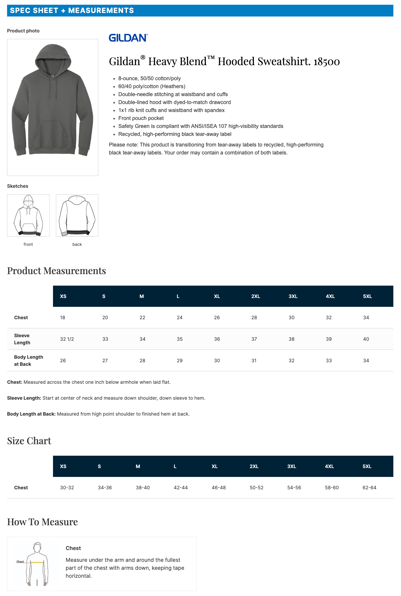 Gildan® Heavy Blend™ Hooded Sweatshirt
